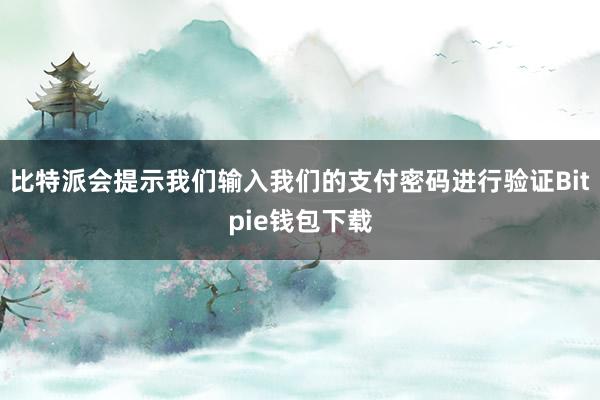 比特派会提示我们输入我们的支付密码进行验证Bitpie钱包下载