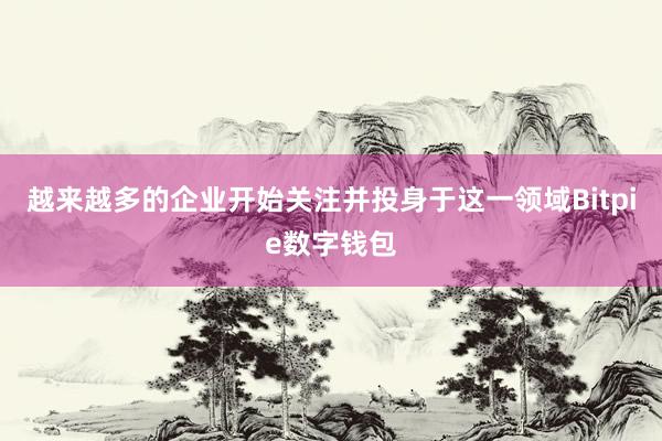 越来越多的企业开始关注并投身于这一领域Bitpie数字钱包